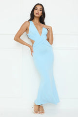 Electric Kiss Maxi Dress Blue