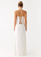 Already Know Lace Maxi Dress - White