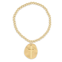 Classic Gold 4mm Bracelet - Inspire Gold Disc