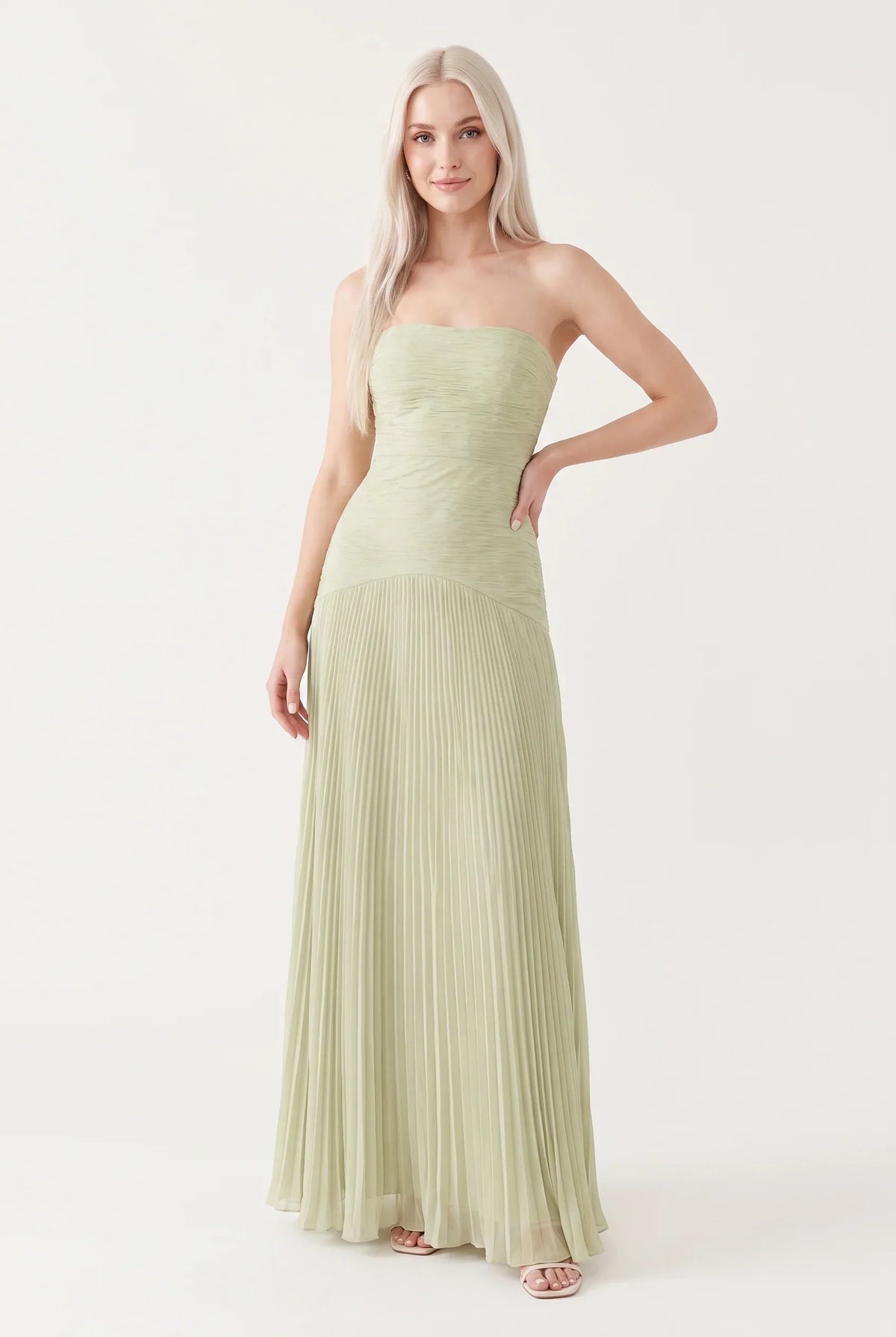 Megan | Sage Green Maxi Dress