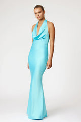 Amalia Dress - Lagoon Blue