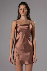 LET IT BE SIMPLE CROSS BACK MINI DRESS