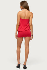 Tali Grommet Strapless Mini Dress