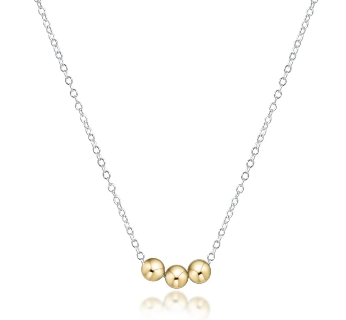 16" Necklace Mixed Metal - Joy Gold