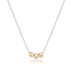 16" Necklace Mixed Metal - Joy Gold