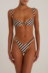Spiral 90S Bottom (Brown Stripe)