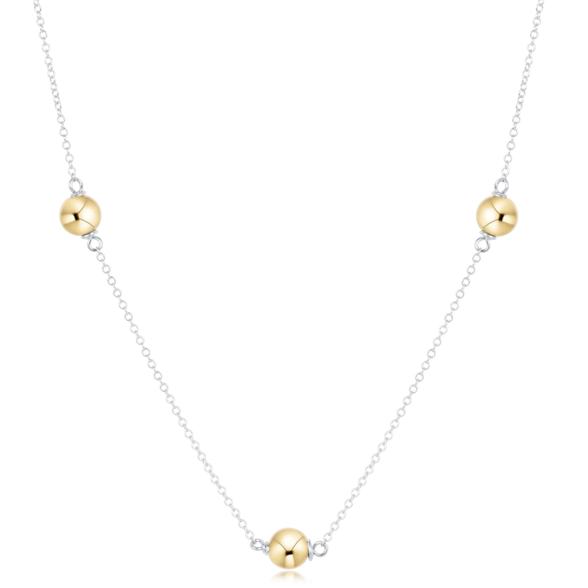 Choker Simplicity Chain Mixed Metal - Classic Gold 6mm