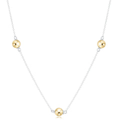 Choker Simplicity Chain Mixed Metal - Classic Gold 6mm