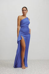 Samira Dress - Pacific Blue Diamante Strap