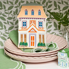 Lenox Spice Village House Accent Plates, Set of 4