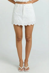 Atelier Eyelet Mini Skirt