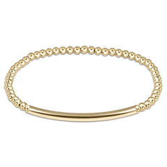 Bliss Bar Smooth Gold 3mm Bracelet