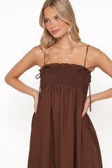 Josie Maxi Dress - Brown
