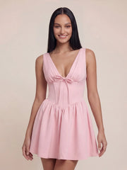 Sweetheart Neckline Corset A-Line Mini Dress