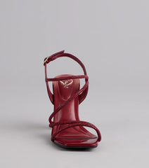 Chic Crush Strappy Block Heels