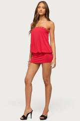 Tali Grommet Strapless Mini Dress