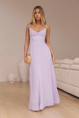 Better Days Plisse Maxi Dress Lilac
