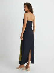 Strapless Maxi Dress Olive