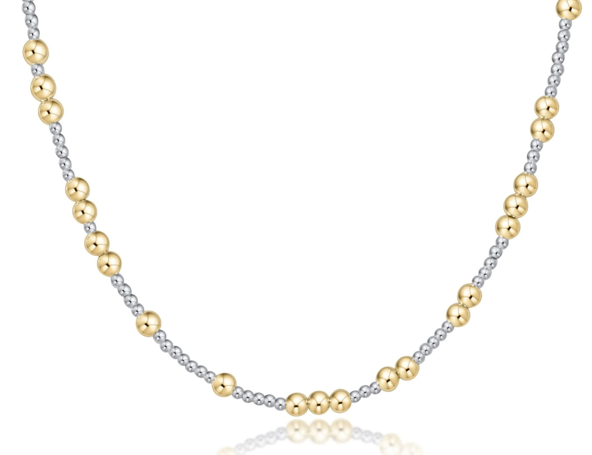 Choker Beaded - Hope Unwritten Mixed Metal 4mm