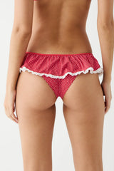 Mercer Swim Skirt - Scarlet Dot