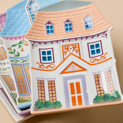 Lenox Spice Village House Accent Plates, Set of 4
