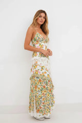 Megan | Floral Flattering Silhouette Maxi Dress