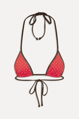 x BELLA HADID Paradise Halter Bikini Top - Lovebug