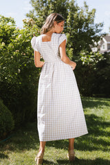 Amani Plaid Maxi Dress Final Sale