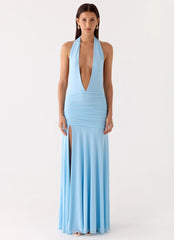Sorrento Sunsets Maxi Dress Ice Blue