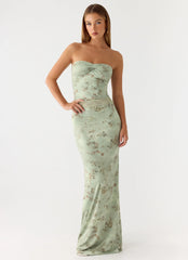 Come Through Maxi Dress Wispy Fern