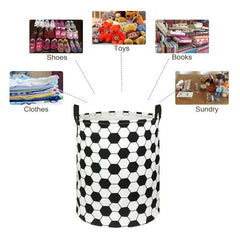 Football Laundry Basket – Large Storage Bin with Handles