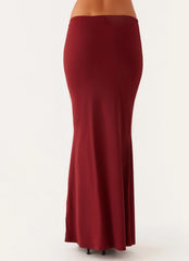 Alix Maxi Skirt - Mulberry