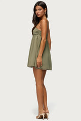 Ariellah Chiffon Babydoll Mini Dress
