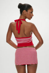 Marialla Knit Mini Skort - South Hampton Stripe