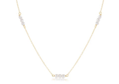 Choker Joy Simplicity Chain Gold - Pearl 3mm