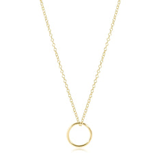 egirl 14" Necklace Gold - Halo Gold Charm