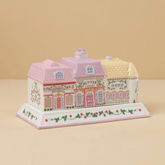 Lenox Spice Village Covered Butter Dish