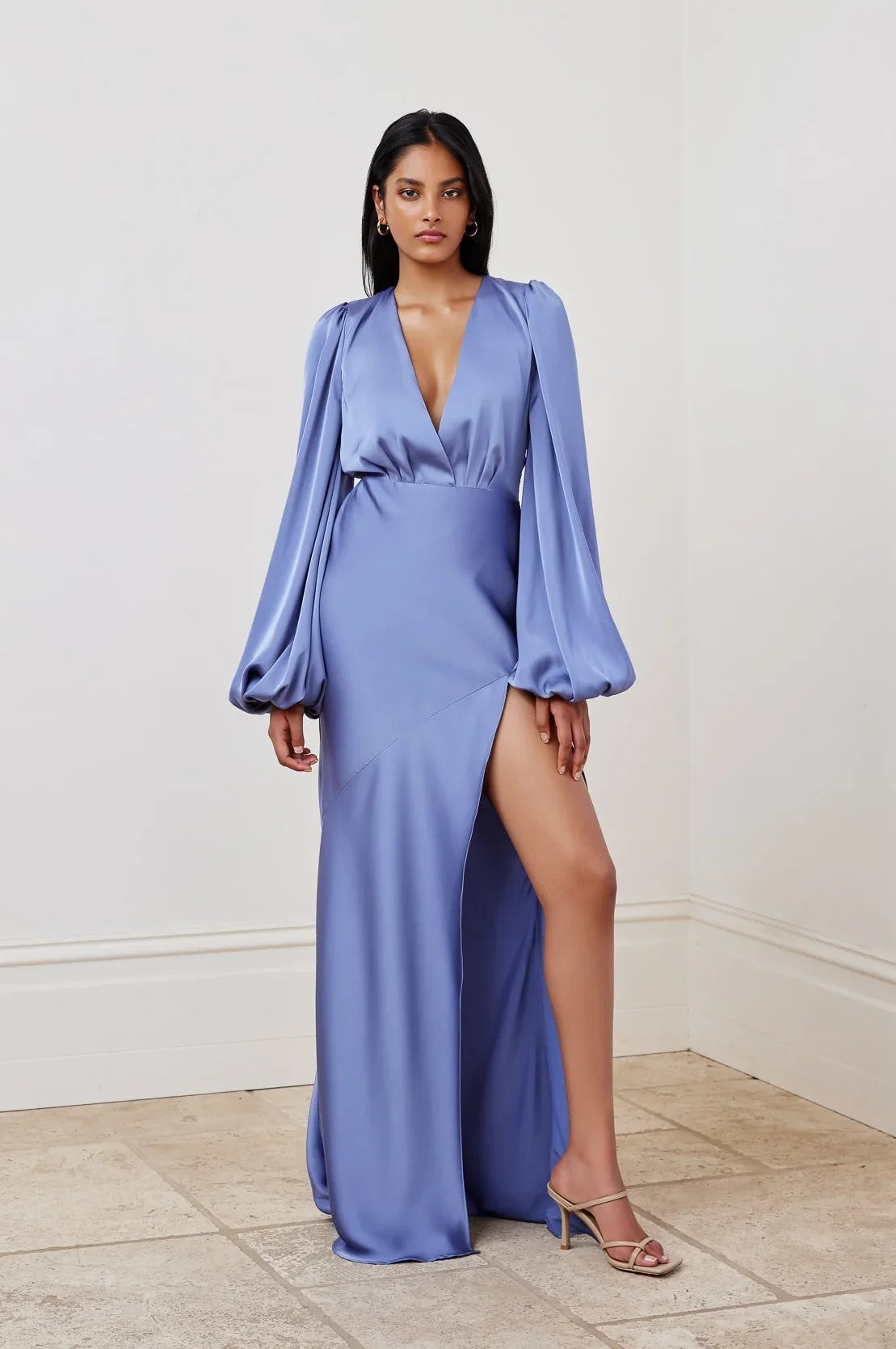 India Dress - Stone Blue