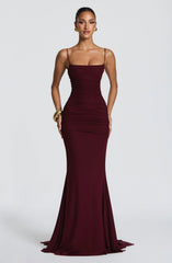 Zaria Gown - Cherry Lacquer