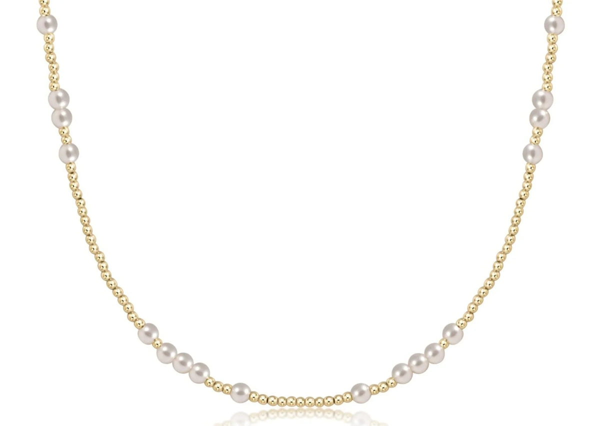 Choker Beaded - Hope Unwritten Pearl 4mm