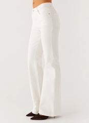 Aldo Bootleg Jeans - White