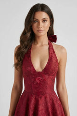 Megan | Structured Corset Midi Dress