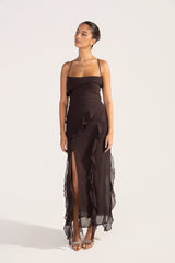Charlene Criss Cross Back Maxi Dress