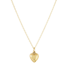 egirl 14" Necklace Gold - Love Plush Small Gold Charm