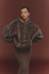 The Blair Hoodie in Brown