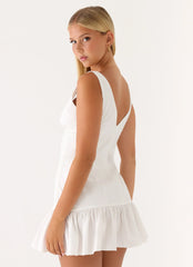 Gretel Mini Dress - White