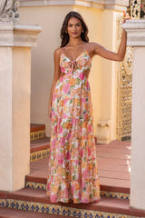 Beachfront Proposal Halter Maxi Dress Orange