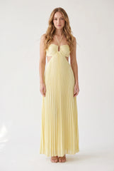 Megan | Halter Neckline Maxi Dress