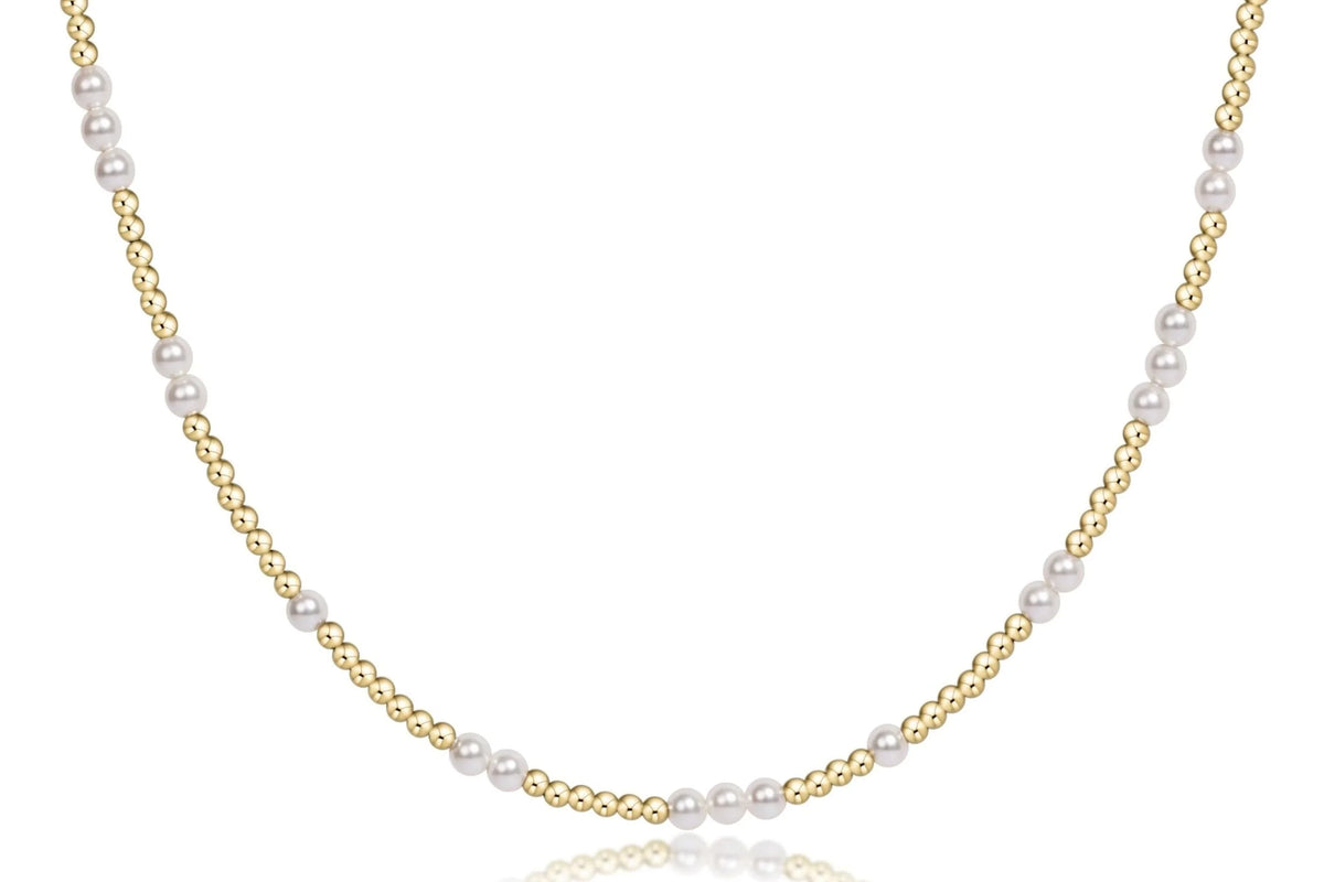 Choker Beaded - Hope Unwritten Pearl 3mm