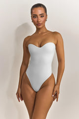 The Sculpt Bodysuit in White